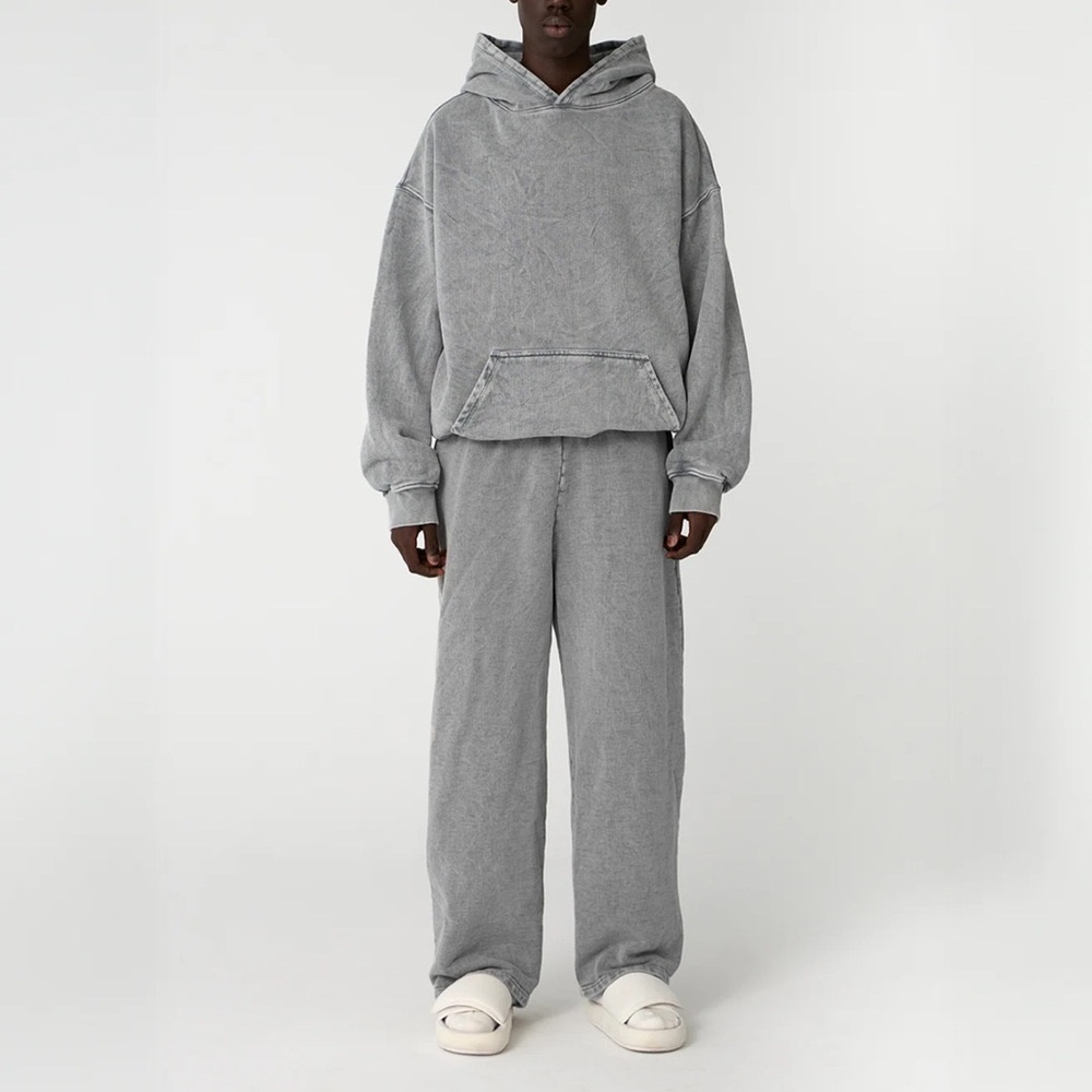 600 GSM 'VINTAGE GRAY' HOODIE